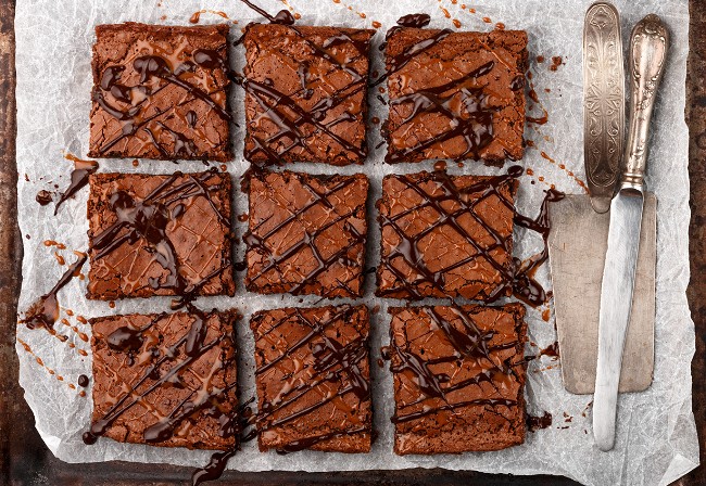 Image of Brownies with Coconut Sugar Caramel