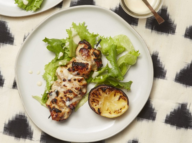 Image of Not Just Salad Dressing  Marinated Chicken Skewers