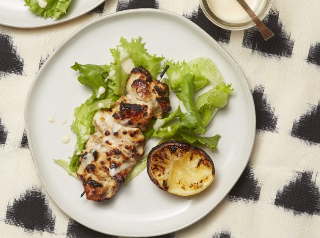 Image of Not Just Salad Dressing Marinated Chicken Skewers
