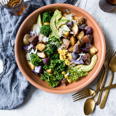 Broccoli Scramble With Gouda & Red Potatoes