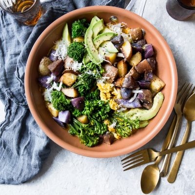 Image of Broccoli Scramble With Gouda & Red Potatoes