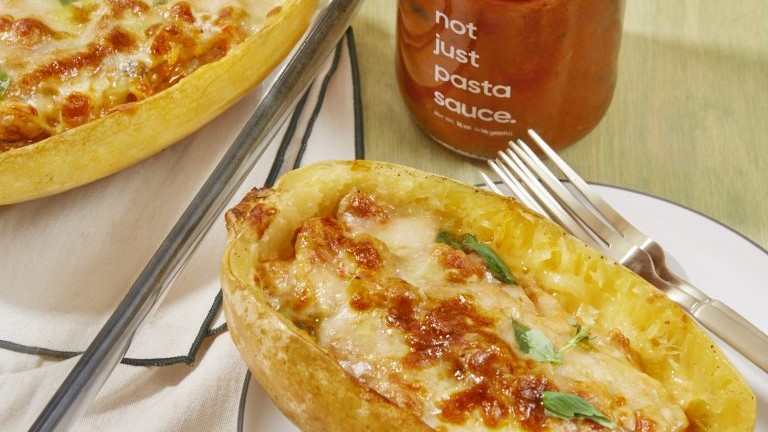 Image of Spaghetti Squash Parm with Italian Sausage