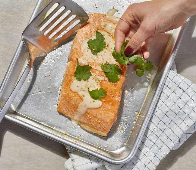 Image of Easy Roasted Salmon with Not Just Salad Dressing
