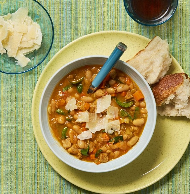 Image of Tuscan White Bean Soup with Not Just Pasta Sauce