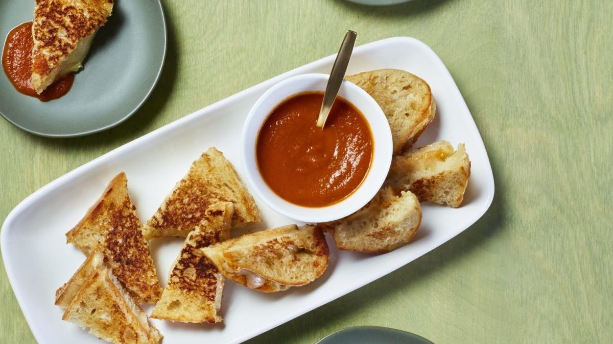 Image of Mini Grilled Cheese Bites with Not Just Pasta Sauce