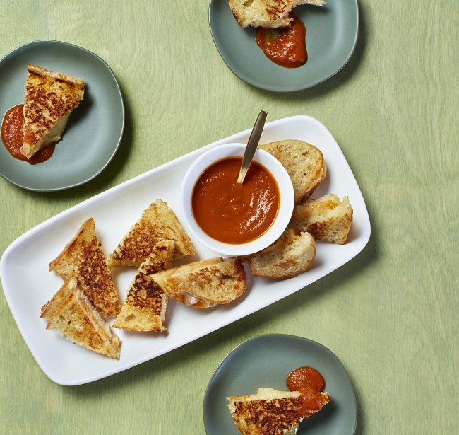 Image of Mini Grilled Cheese Bites with Not Just Pasta Sauce
