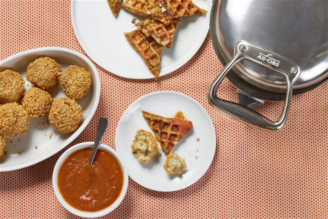 Image of Leftover Thanksgiving Stuffing Bites with Not Just Pasta Sauce