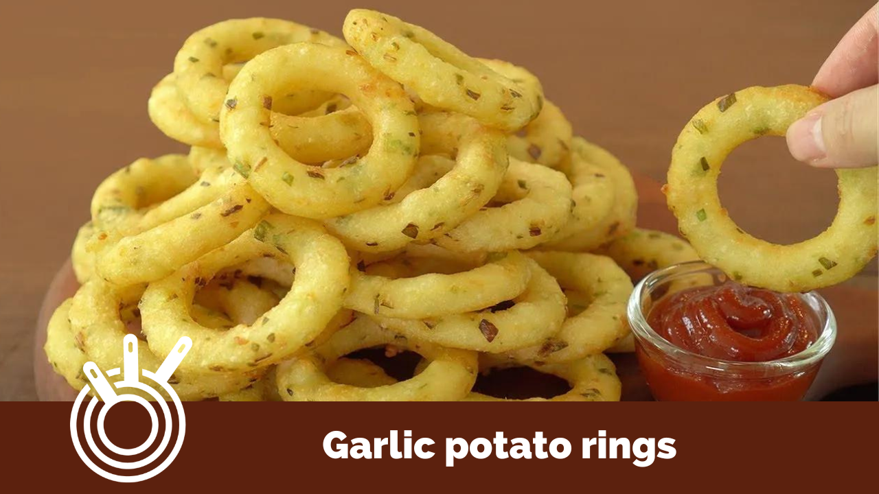 Image of Garlic Potato rings is the easiest kids snack 