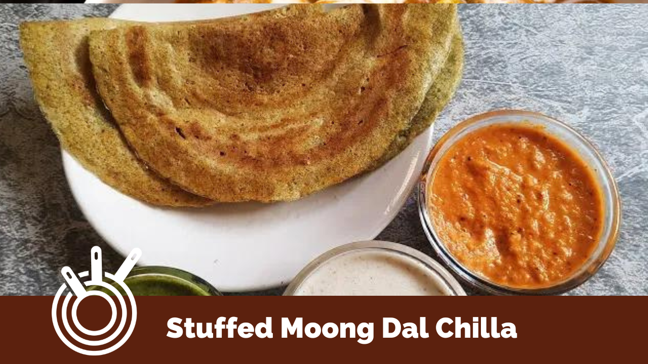 Image of  Moong Dal chilla with stuffing is even more tasty and healthy