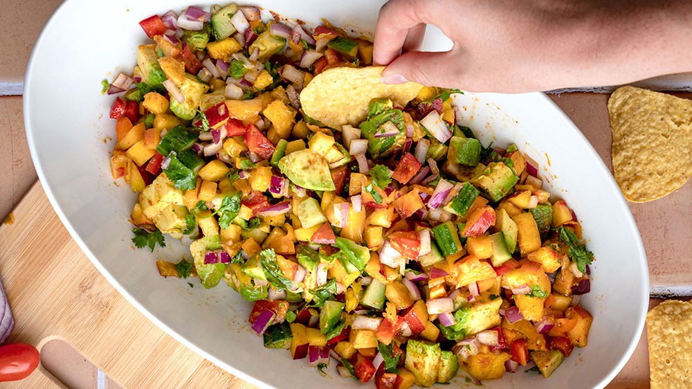 Image of Mango Peach Summer Salsa