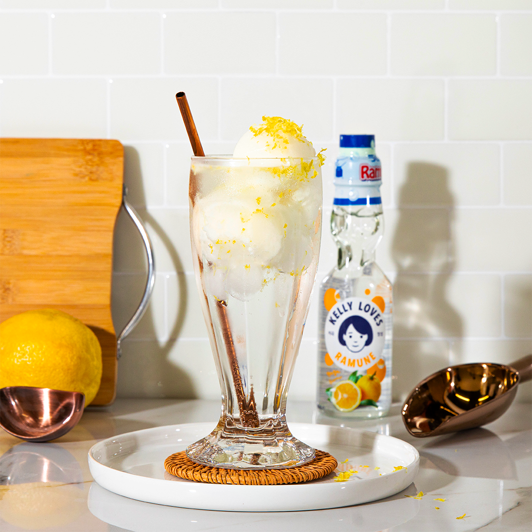 Japanese Yuzu Cream Soda Recipe | Kelly Loves