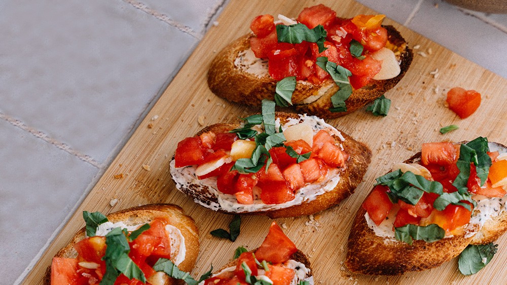 Image of Bruschetta with Herbed Butter