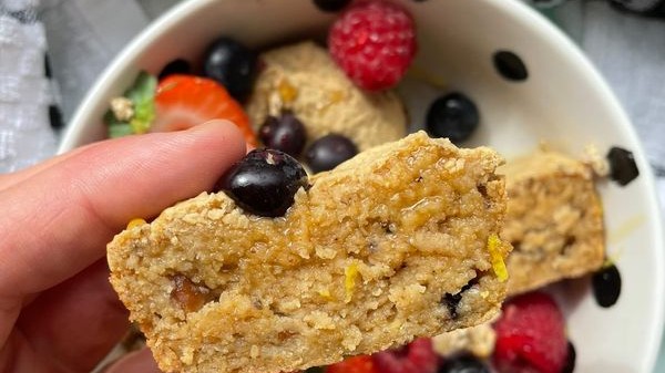 Image of Lemon & blueberry breakfast muffins