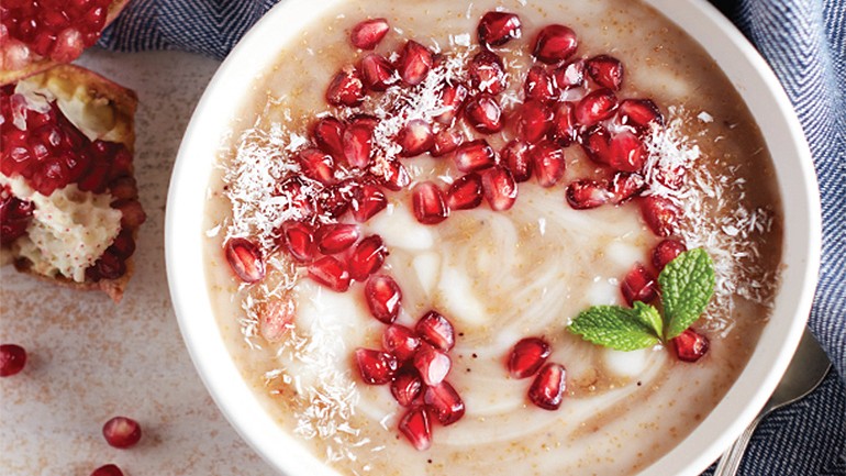 Image of Pomegranate Amaranth Porridge Recipe
