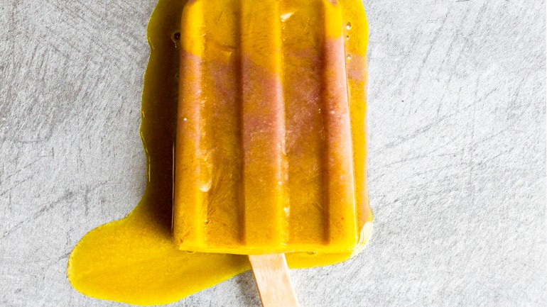 Image of Pomegranate Turmeric Lemon Pops Recipe