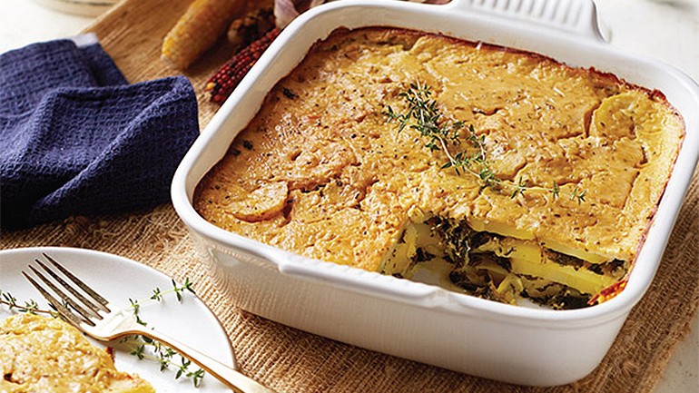 Image of Potato Kale Gratin Recipe