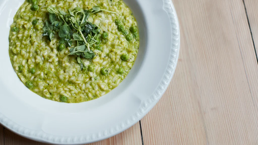 Image of Multi-Cooker Vegan Pea and Mint Risotto
