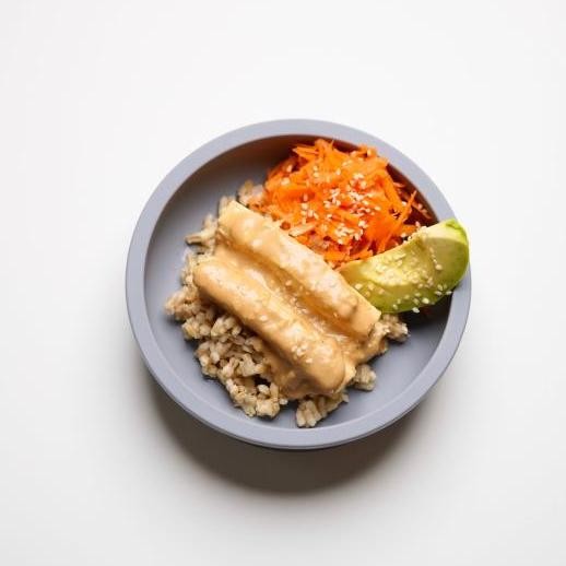 Image of Tofu i sesam- och jordnötssås