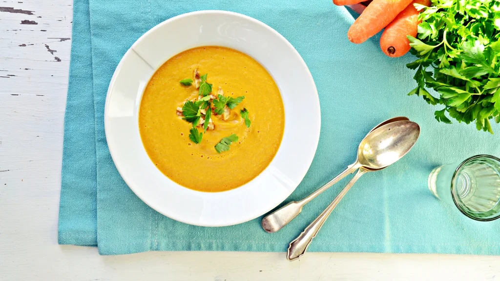 Image of Chipotle Cinnamon Carrot Cauliflower Soup