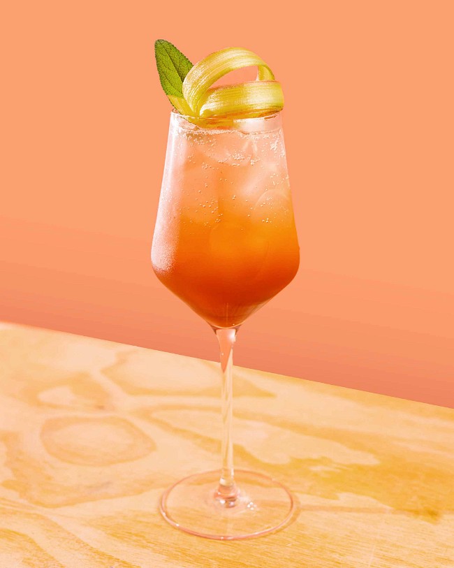 Image of Spritz à la rhubarbe sans alcool