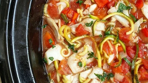 Image of Slow Cooker Cod & Zoodles Stew