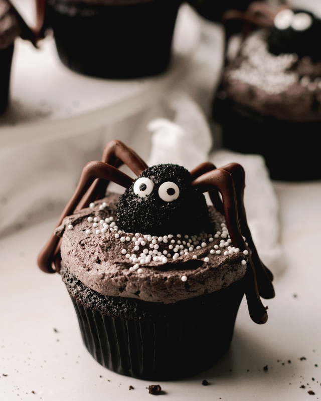 Spooky Spider Cupcakes - Halloween Recipe – Modern Mountain Flour Company