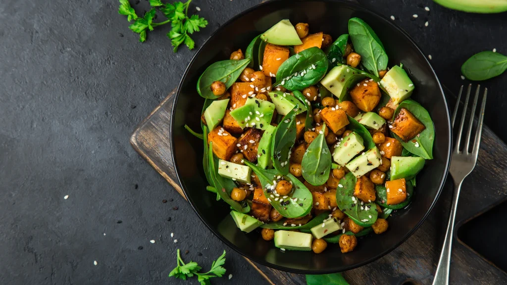 Image of Roasted Sweet Potato and Chickpea Salad