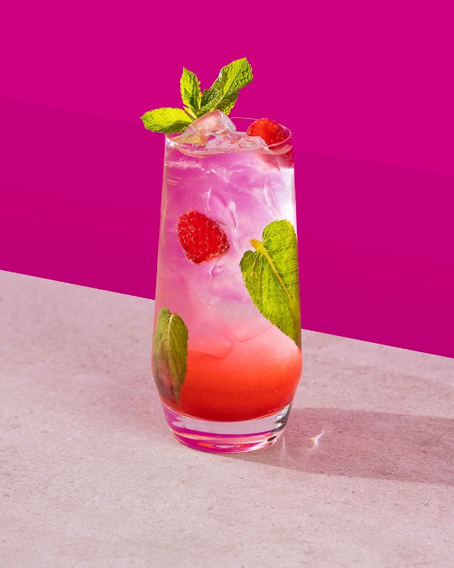 Image of Mojito aux framboises classique