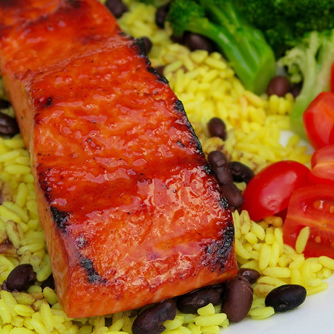 Image of salmon filet bbq