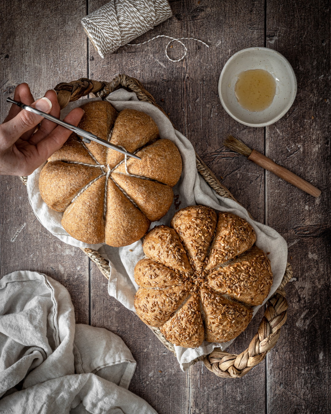 Pumpkin Shaped Bread