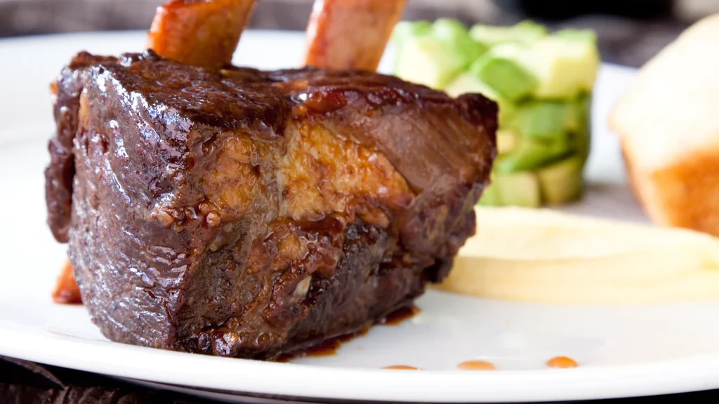 Image of Braised Short Ribs with Red Wine and Herbs