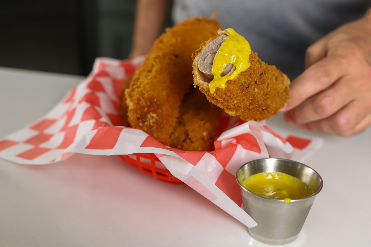 Beer Battered Brats