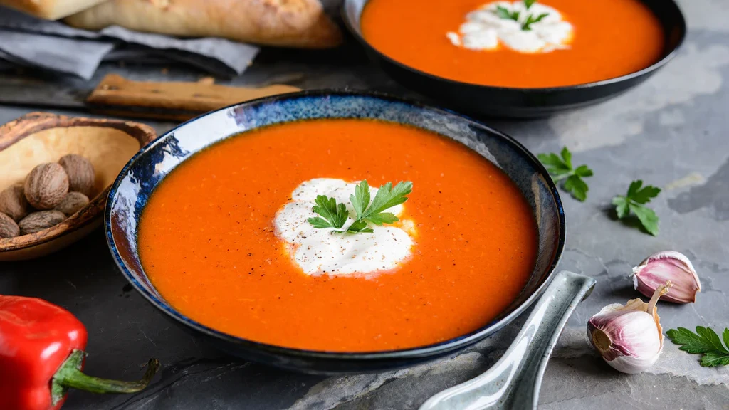 Image of Spicy Roasted Red Pepper Soup