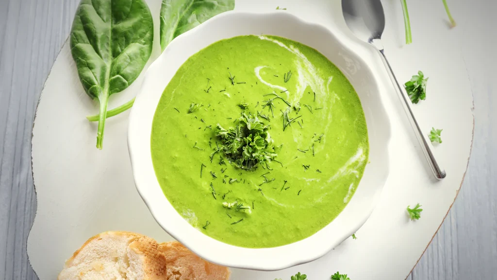Image of Pureed Creamy Spinach Soup