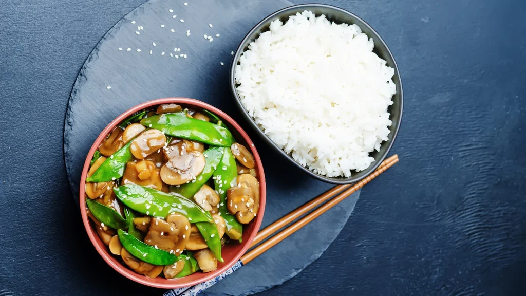 Image of Korean BBQ Veggies with Coconut Rice