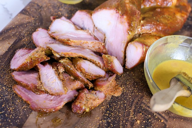 Image of  Braided Pork Loin with Beer Mustard Glaze