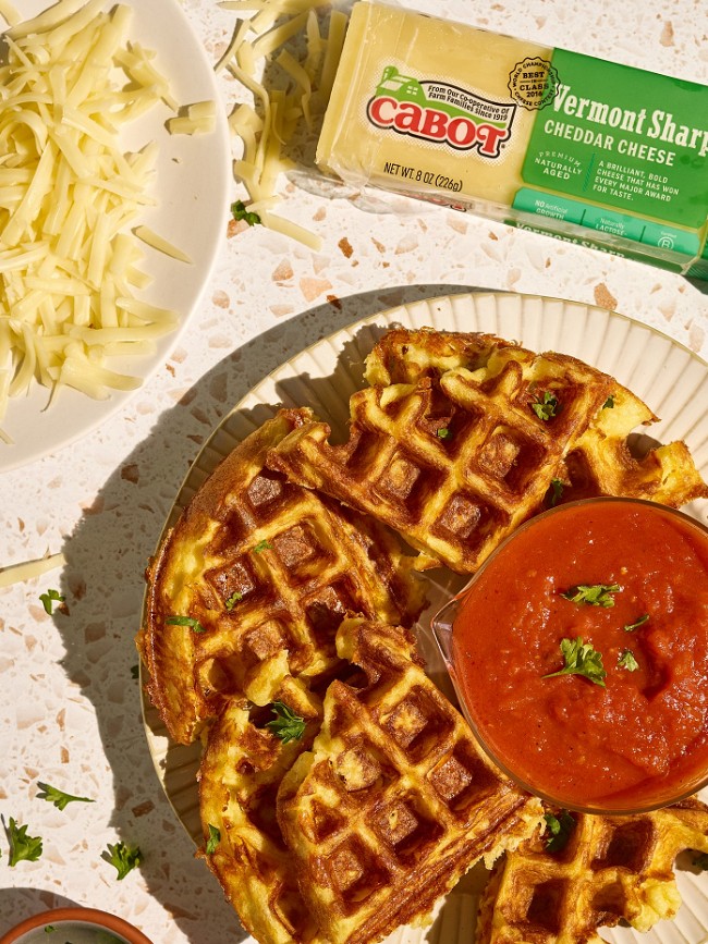 Image of Savory Cheesy Waffle aka a Chaffle