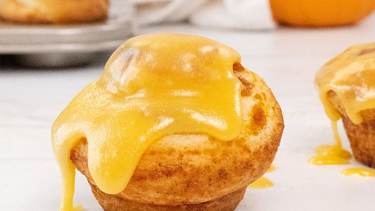 Image of Mini Pumpkin Cinnamon Rolls Recipe