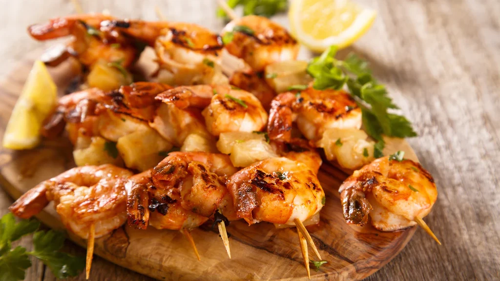 Image of Fiery Skewered Shrimp