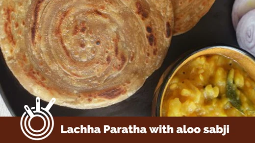 Image of Lachha paratha and aloo ki sabzi is a must try at home