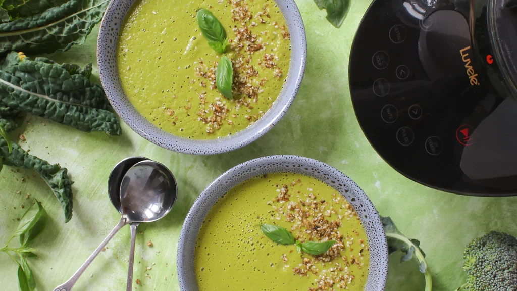 Image of Vital greens, blender jug broccoli & kale soup
