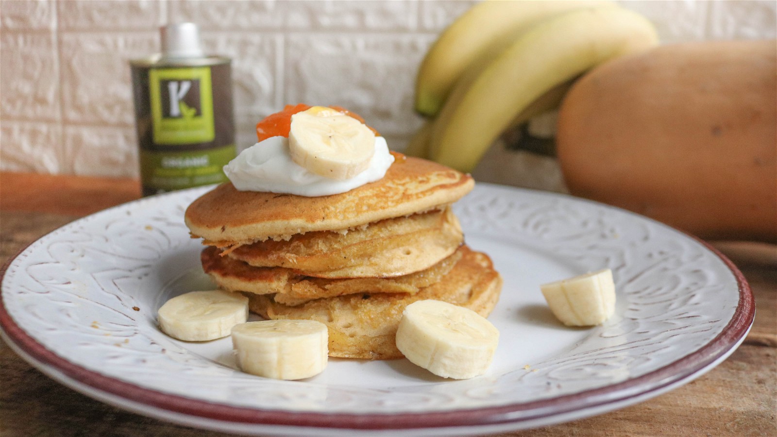 Image of Recipe-13-Pumpkin Banana Olive Oil Pancakes 