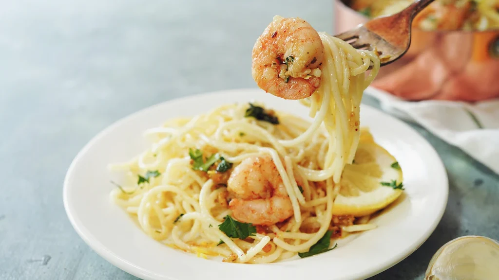 Image of Lemon Pepper Shrimp Pasta