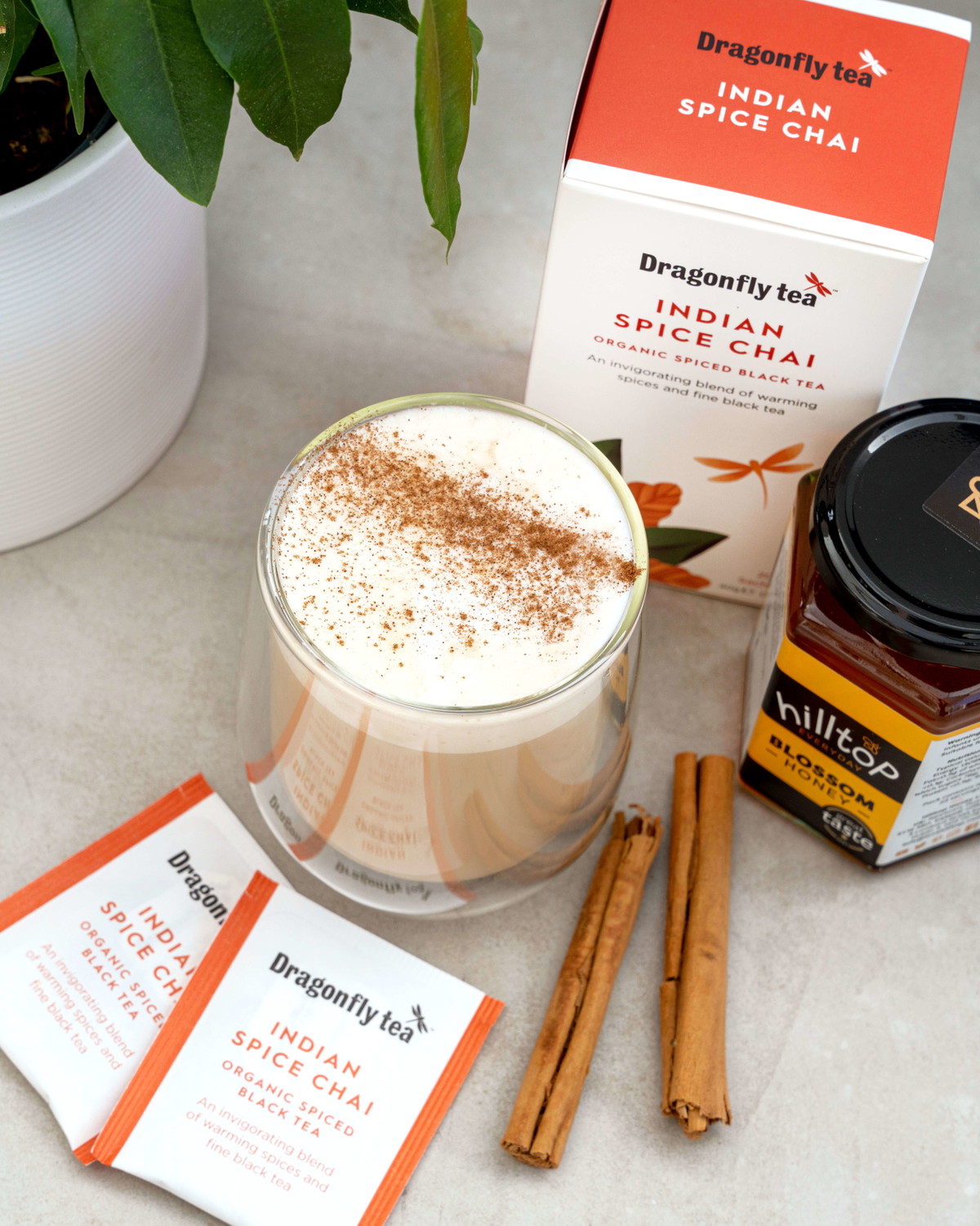 Spiced Chai Honey Latte