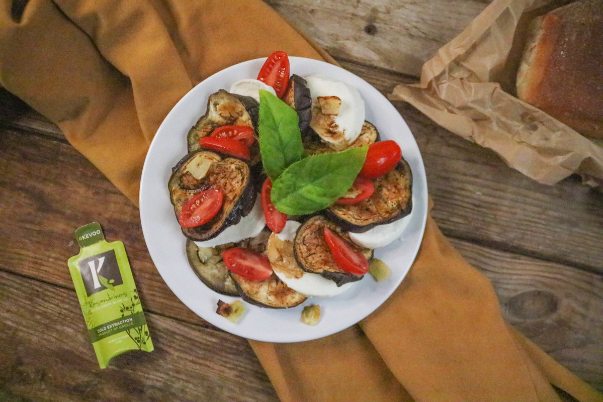 Recipe-59-Eggplant Caprese with Fried Garlic
