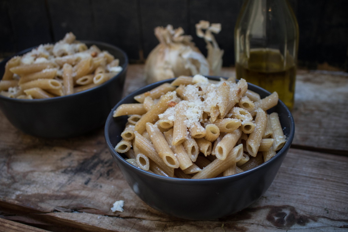 Recipe-67-Whole-Wheat Penne Aglio Olio
