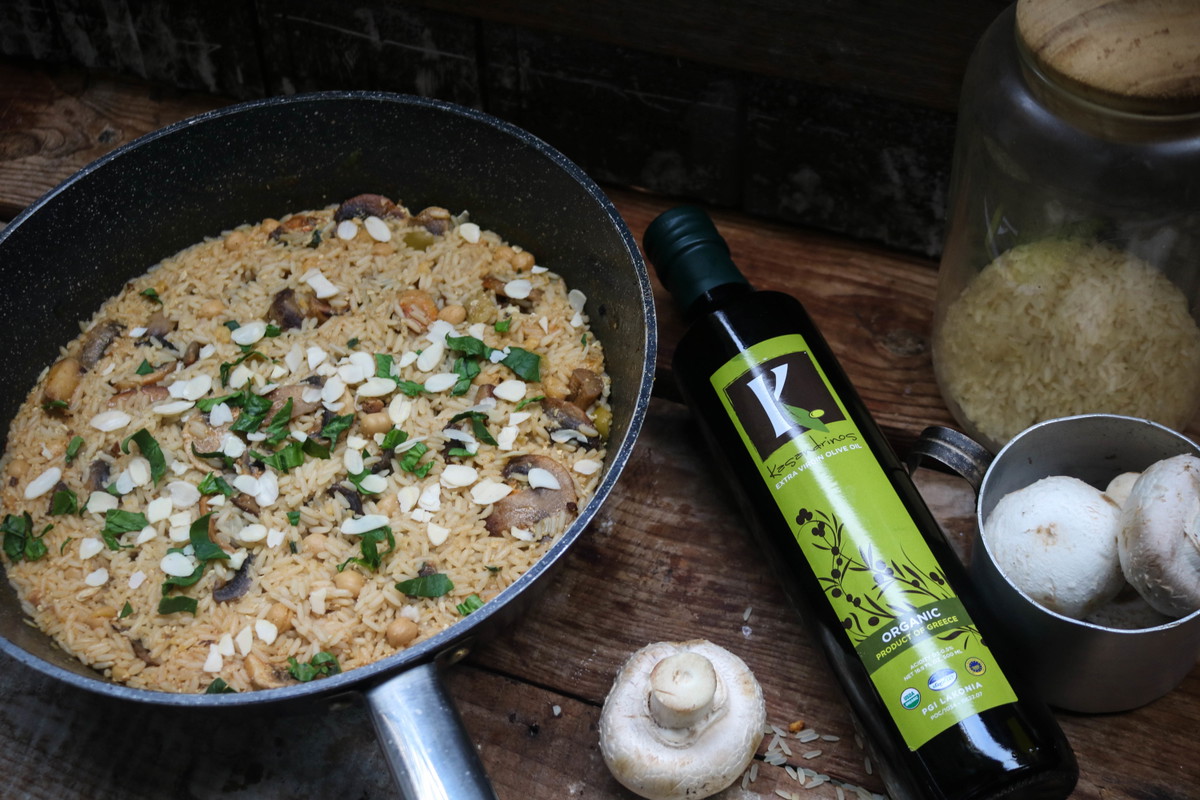 Recipe-74-Mushroom Almond Olive Oil Rice
