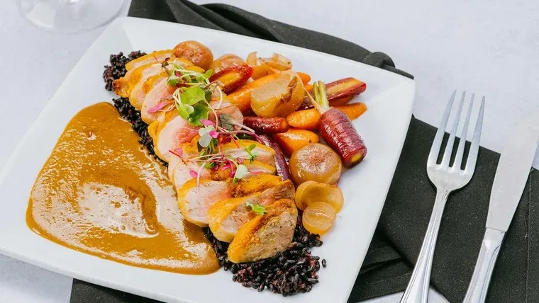 Image of Pan-Seared Duck Breast with Penang Curry