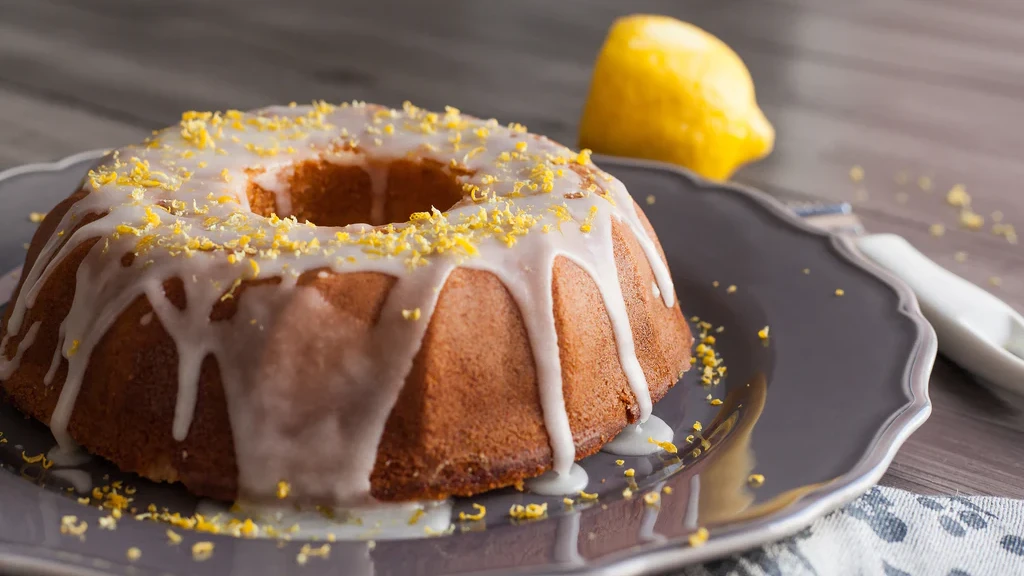 Image of Lemon Pound Cake with Lemon Cardamom Glaze