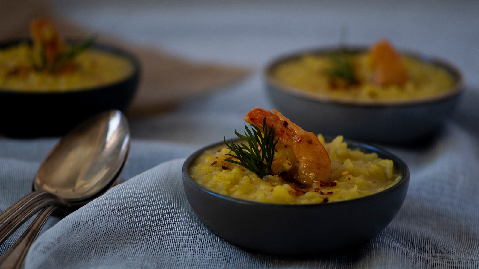 Image of Risotto allo giallo zafferano e gamberi